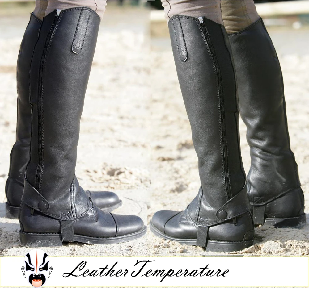 genuine leather equestrian boots