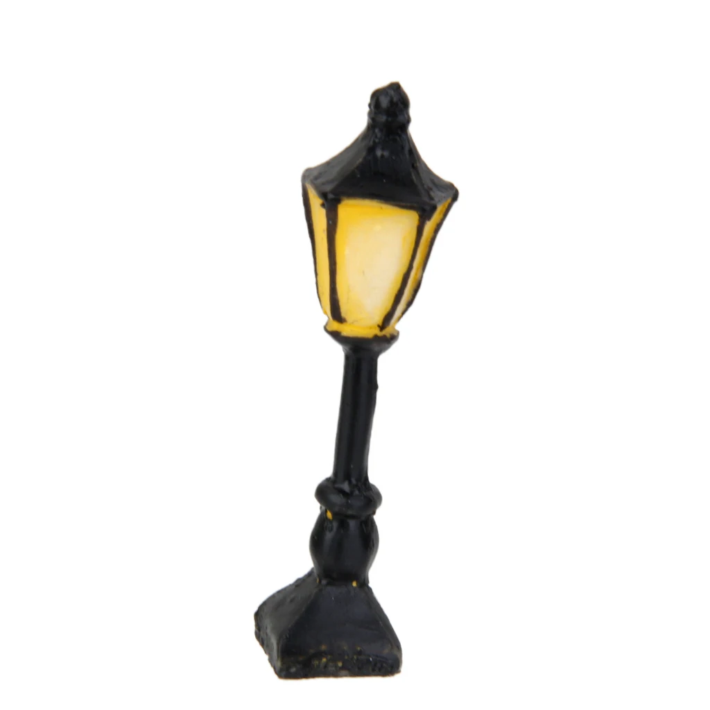 1xSquare Street Lamp Bonsai Dollhouse Miniature Flower Terrerium Decor Craft