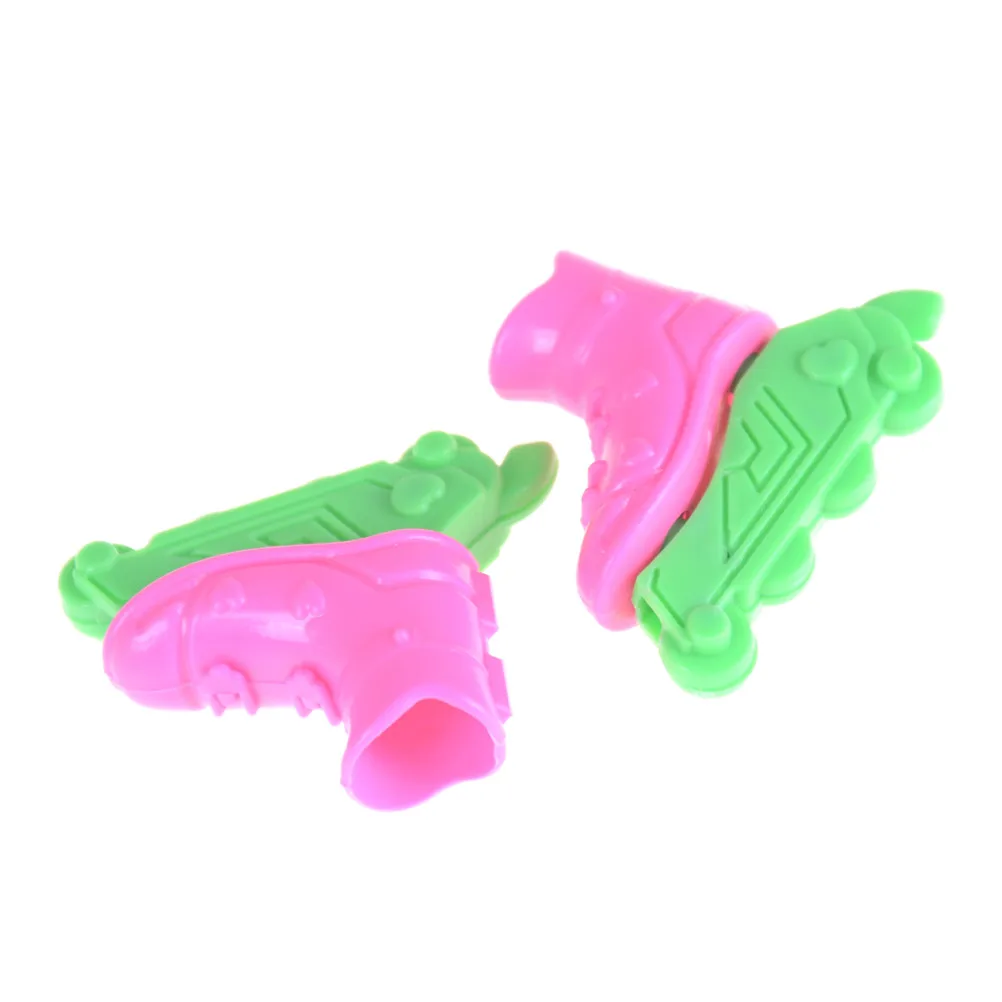 

Mini Roller Skate Fancy Doll Shoes Decorative Kids Girls Toy Roller Play House Doll Accessories Toys for Girls birthday Gift