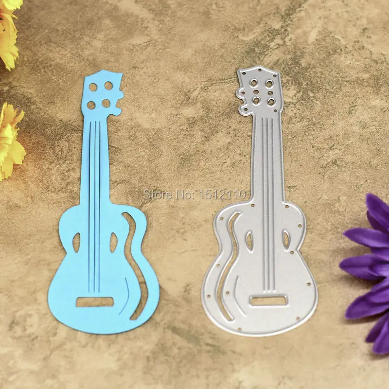 Guitar Metal Die cutting Dies For DIY Scrapbooking Photo Album Decorative Embossing Folder