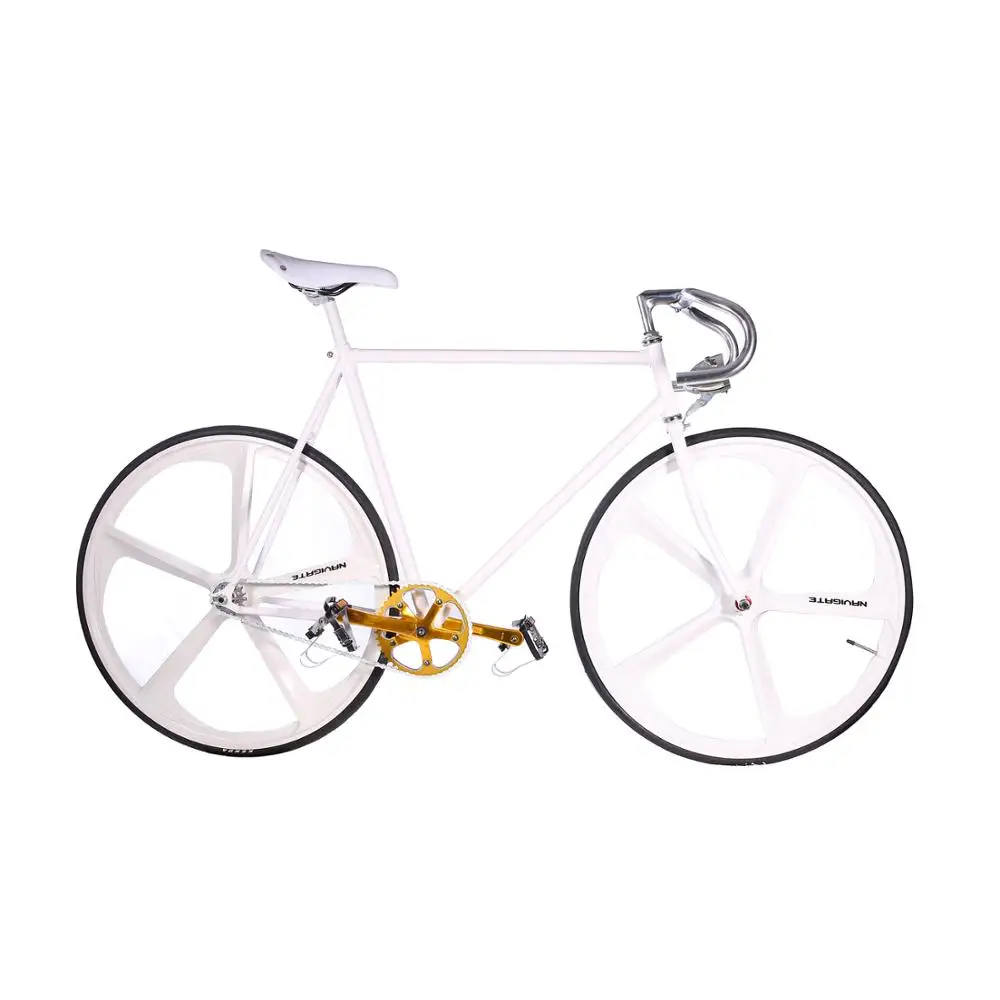 Discount Fixed gear bike wheel Magnesium Alloy wheel 700C bike  fixie Bicycle Mag TRI front rear wheel Mag Alloy Rims 4
