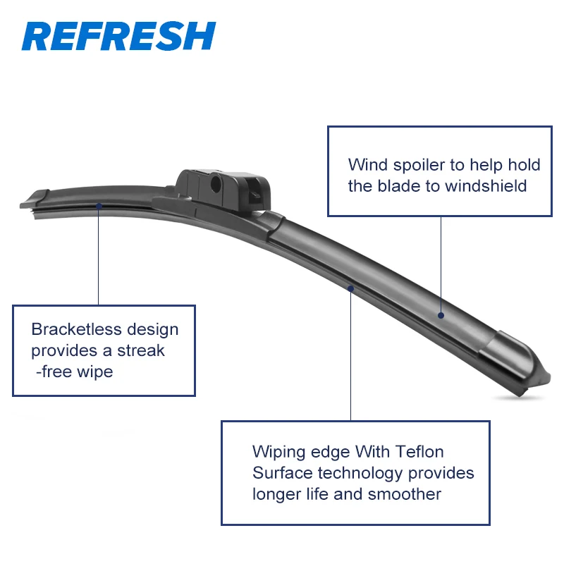 REFRESH Щетки стеклоочистителя для Peugeot 407 с боковыми штифтами 2004 2005 2006 2007 2008 2009 2010