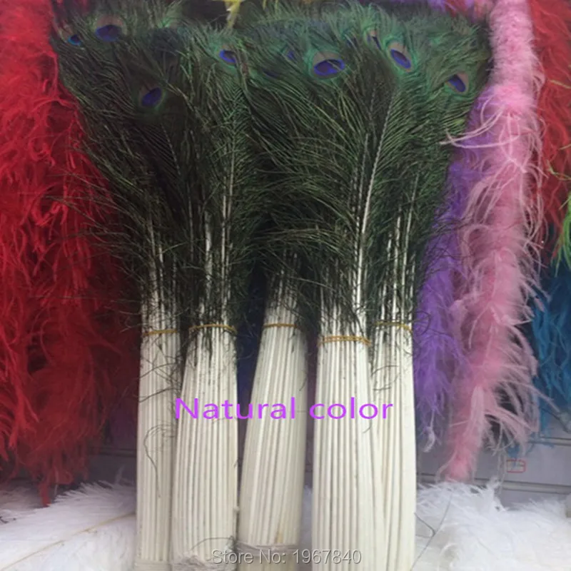 Высокое качество перо павлина 10 шт./лот длина около 80-90 см красивые натуральные перья павлина на выбор разные цвета