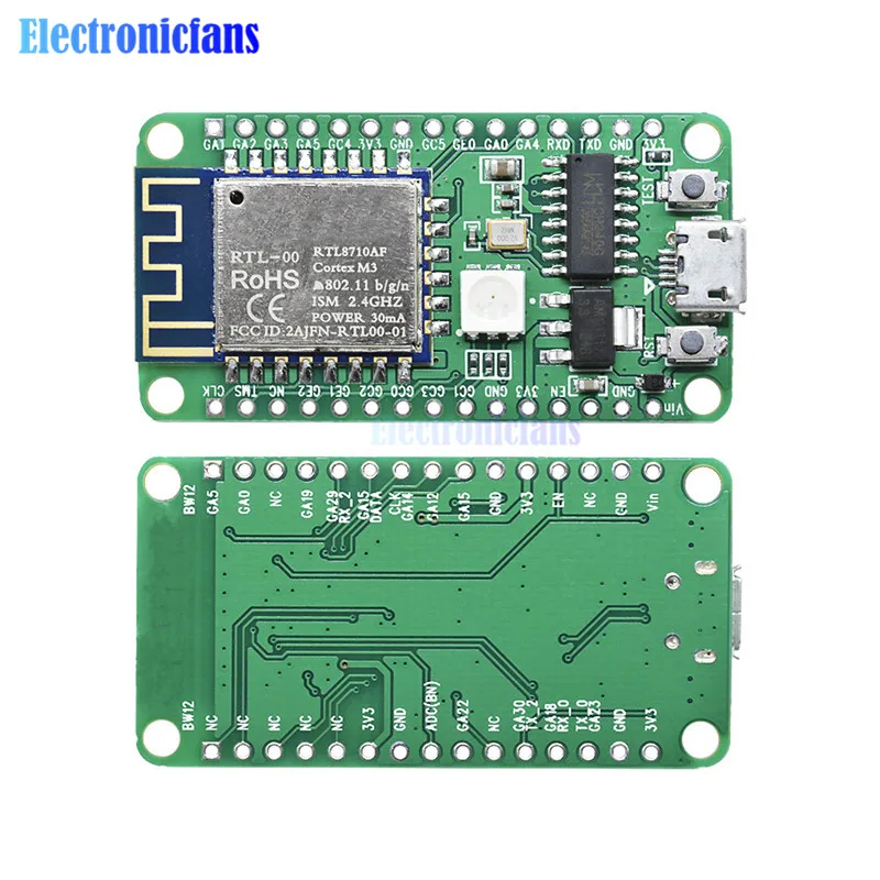 1 шт. Nodemcu RTL8710 WiFi беспроводной модуль приемопередатчика тест плата передатчик