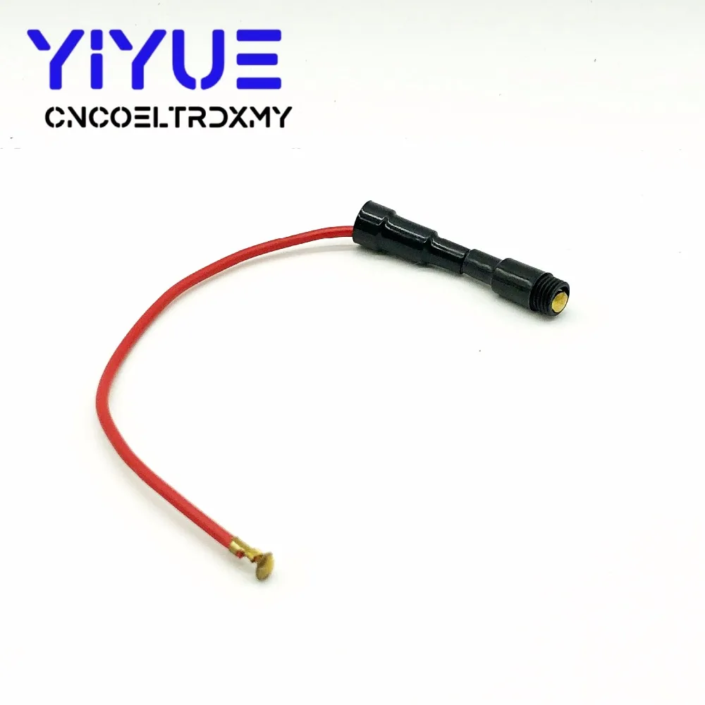 5pcs 520mm Glass fuse holder Screw Type 5X20mm with 22 AWG Wire Cable 250V Glass fuse tube fuse casing (5)