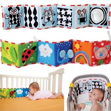 Buy Baby Toys Crib bumper  Cloth Book  Rattles Knowledge Around Multi-Touch Colorful Bed Bumper For Kids  WJ581 Free Shipping