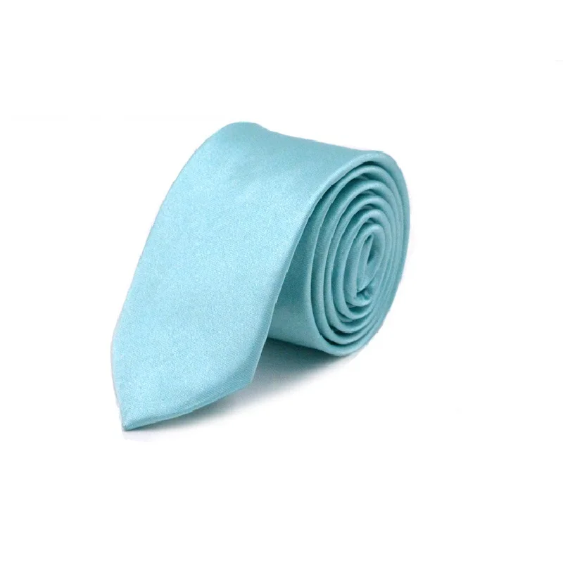 Однотонный шейный галстук для мужчин Gravata тонкий Узкие Галстуки Галстук 5 см ширина галстук Mariage подарок полиэстер 36 цветов - Цвет: Бирюзовый