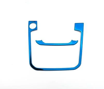 Нержавеющая сталь держатель стакана воды панель Крышка отделка рамка Матовый Автомобиль Стайлинг для Фольксваген Пассат B8/вариант LHD AT - Название цвета: Sapphire blue