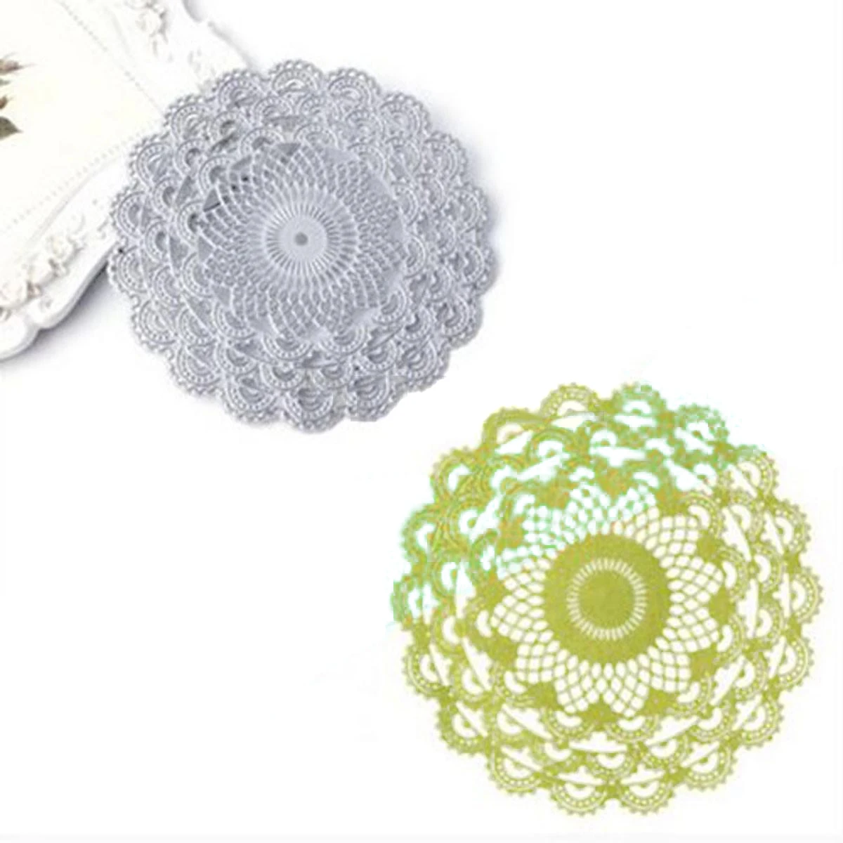 JX-LCLYL 108*108mm New Round Flower Lace Metal Cutting Dies Stencils DIY Scrapbooking Album Card Craft