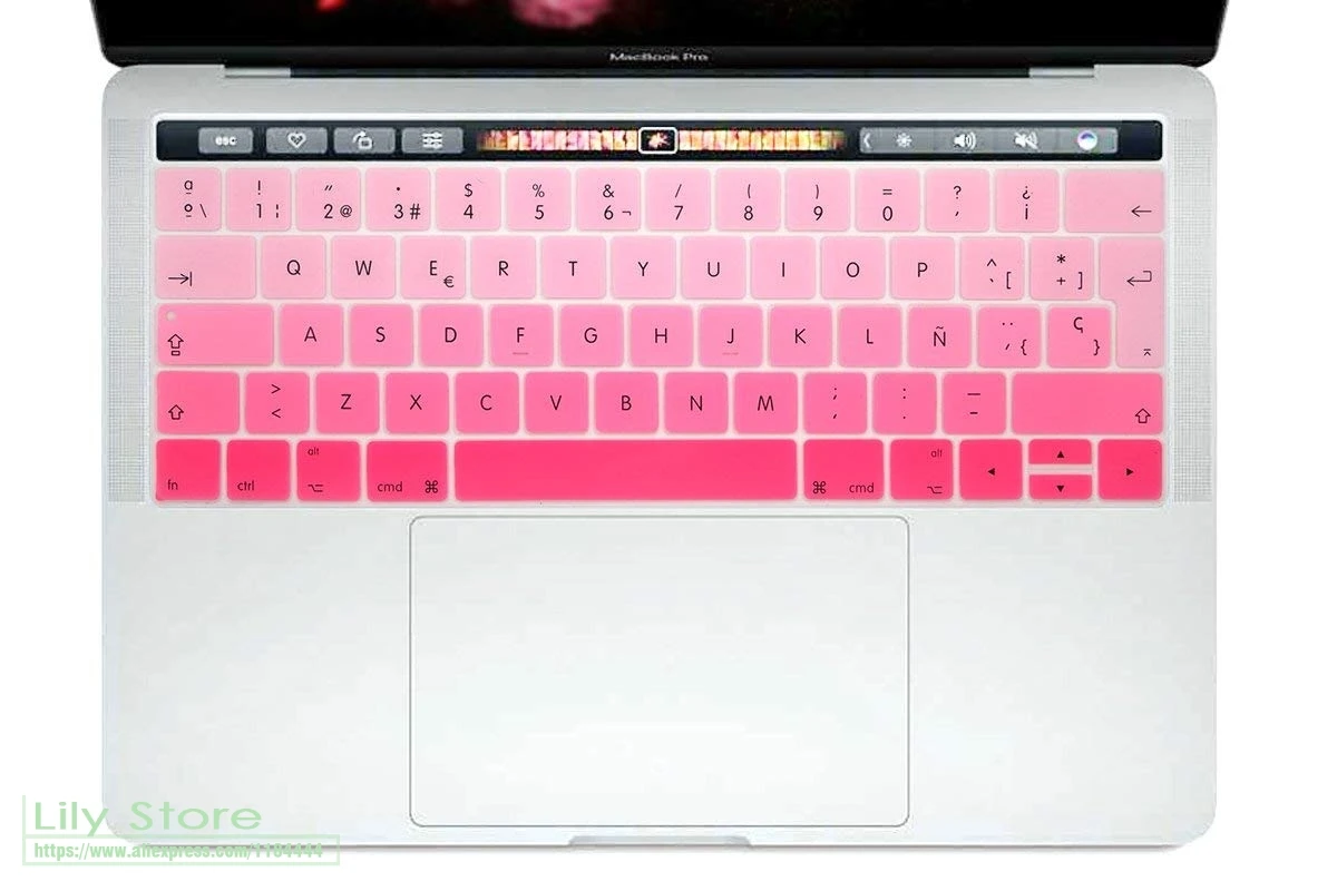 Для новейших моделей 2017 / 2016 с мультисенсорной панелью Macbook Pro 13 15 2018 клавиатура