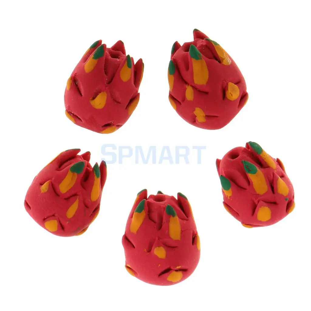 MagiDeal 5Pcs/Lot 1/12 Scale Dollhouse Miniature Watermelon Grape Vegetable Fruit Food for Dolls House Kitchen Garden Decor