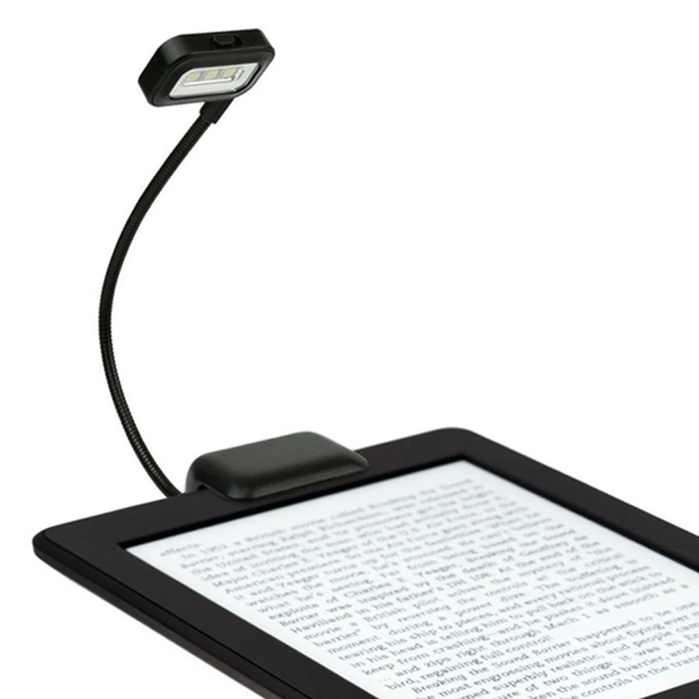  1PC Flexible Bright Clip On LED Book Light Desk Reading Book Lamp Booklight for Amazon Kindle/eBook - 33028310825