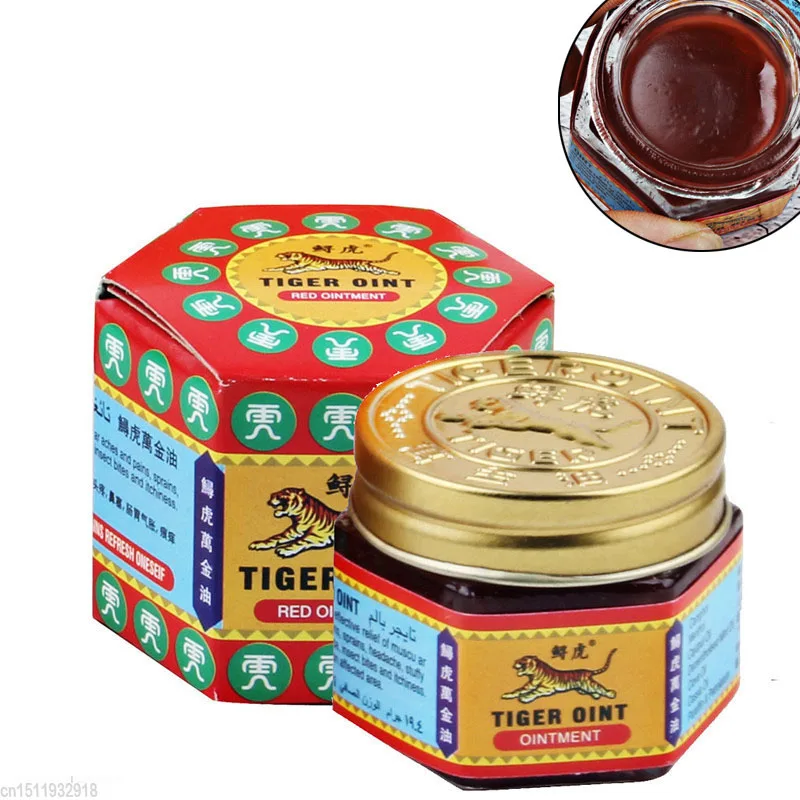 

Yiganer Red White Tiger Balm Ointment For Headache Toothache Stomachache Painkiller Muscle Relieving Balm Dizziness Essential Ba