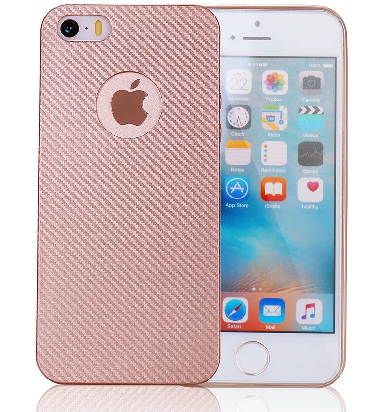 carbon fiber silicone case iphone 5 5s se (10)