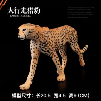 

Original wild life zoo animal Big Cheetah Figurine model figures kids educational toys children gift collecitible 2017