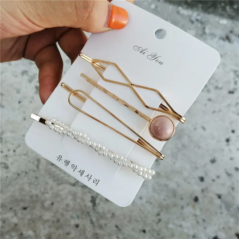 

Yobest New 3pcs Set Korea Vintage Pearl Hairpins Fashion Hair Accessories Button Pearl Hair Clips