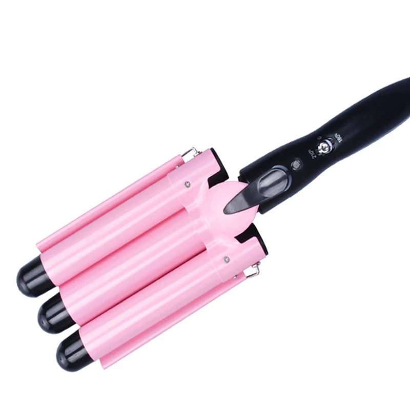 

Ceramic Hair Straightener Curler Automatic Perm Splint Iron Hair Curling Waver Curlers Crimping Hair Flat Iron 3 Big Barrels