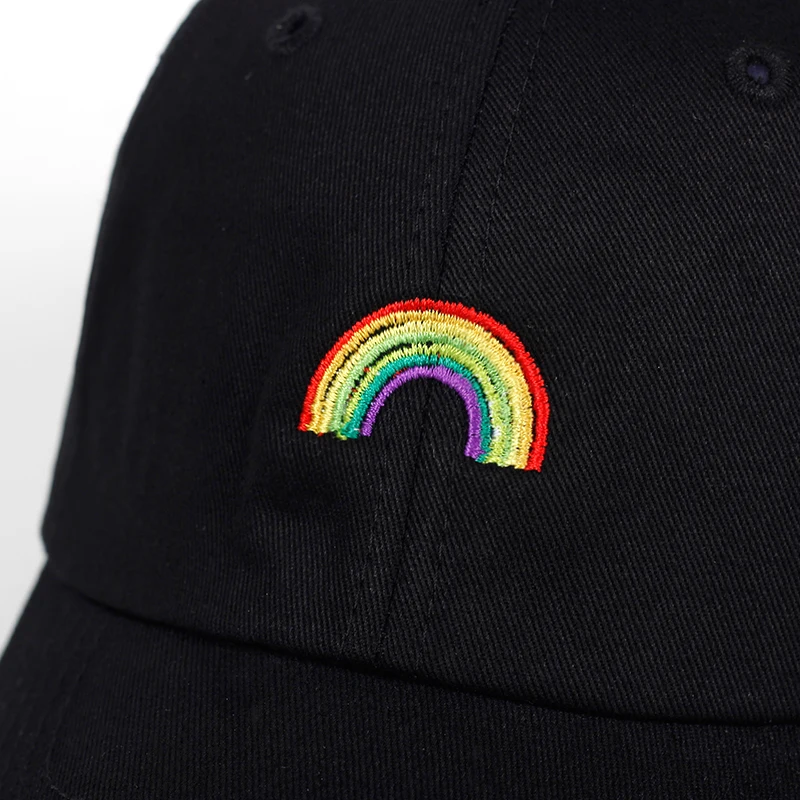 Новая Радужная шляпа-зонтик регулируемая хип-хоп бейсболка Snapback s для мужчин и женщин облегающая шляпа папы костяная Garros