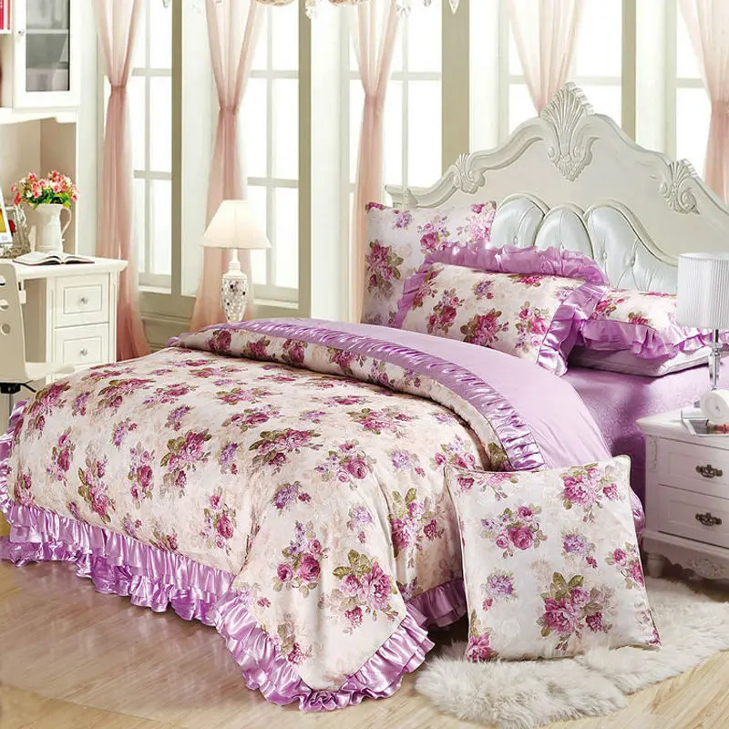 Popular Purple Satin BeddingBuy Cheap Purple Satin Bedding lots from China Purple Satin Bedding