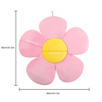 

80cm Baby Blooming Bath Flower Bath tub Baby Security Petal Seat Pad Newborn Foldable Four Petal Flower Shower Cushion mat
