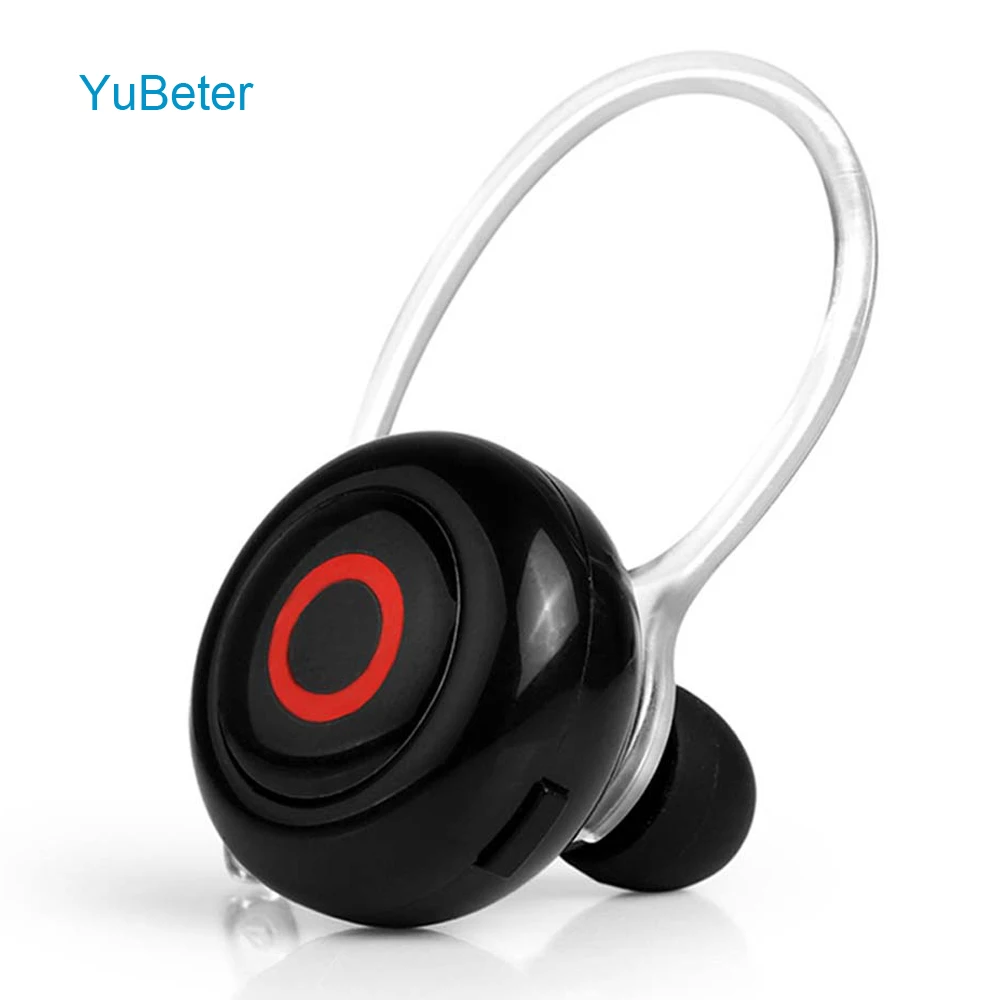 

YuBeter 1 PCS Wireless Earphone Sport Bluetooth Earbuds Witn Ear Hook Noise Reduction Built-in Mic for Car Phone Call Hand-Free