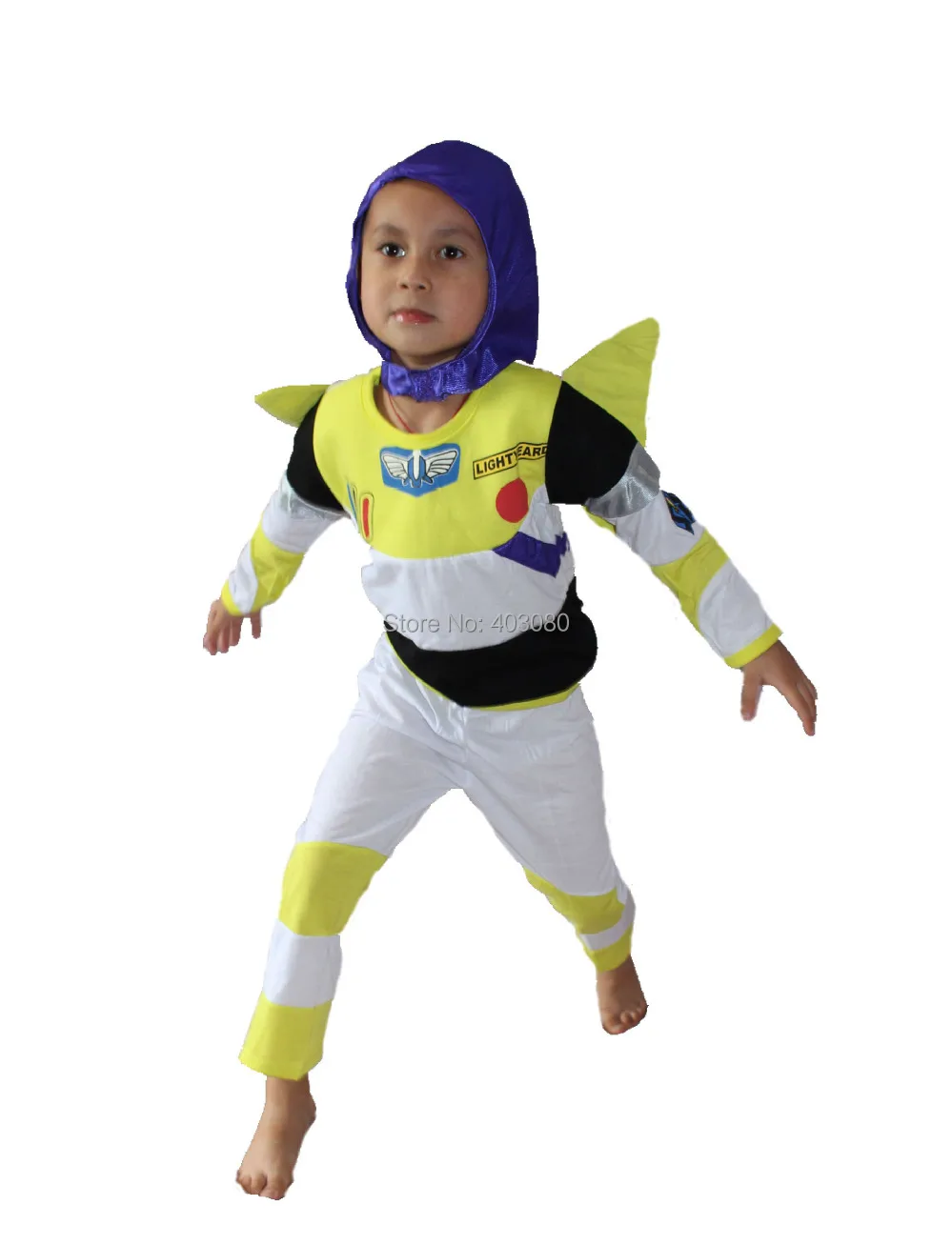 Высокие хлопок 3-7 лет Хэллоуин Дети Toy Story buzz lightyear ролевые костюмы Детская ролевых игр одежда и отдыха wea