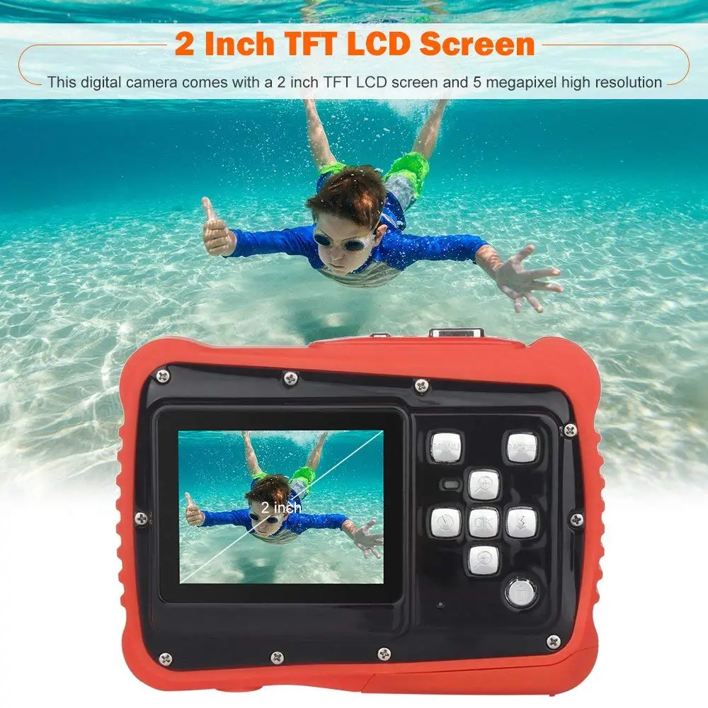 Professional Kids Подводные камеры Cam для детей подарки Рождество Дети видео цифровой Камера противоударный водостойкая видеокамера