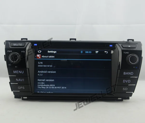 Top Quad core 1024*600 HD screen Android 9.0 Car DVD GPS radio Navigation for Toyota Corolla 2014-2016 right hand drive 6