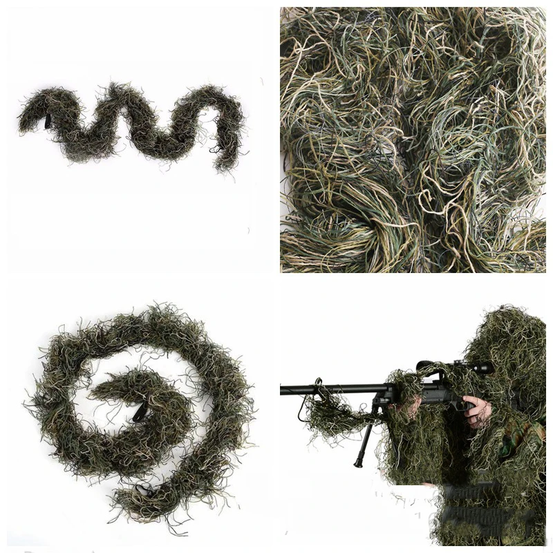 

Hunting Rifle Wrap Rope Grass Type Ghillie Suits Gun Cover for Camouflage Yowie Sniper Paintball Hunting Clothing