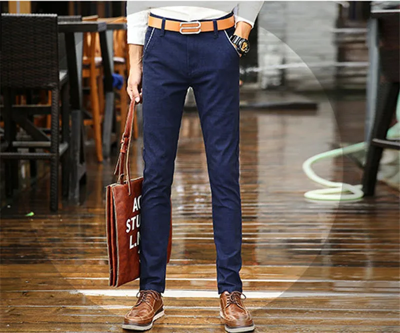 2018 новая Корейская версия мужских джинсов B Мужские джинсы из хлопка летние тонкие прямые брюки размер 36 38