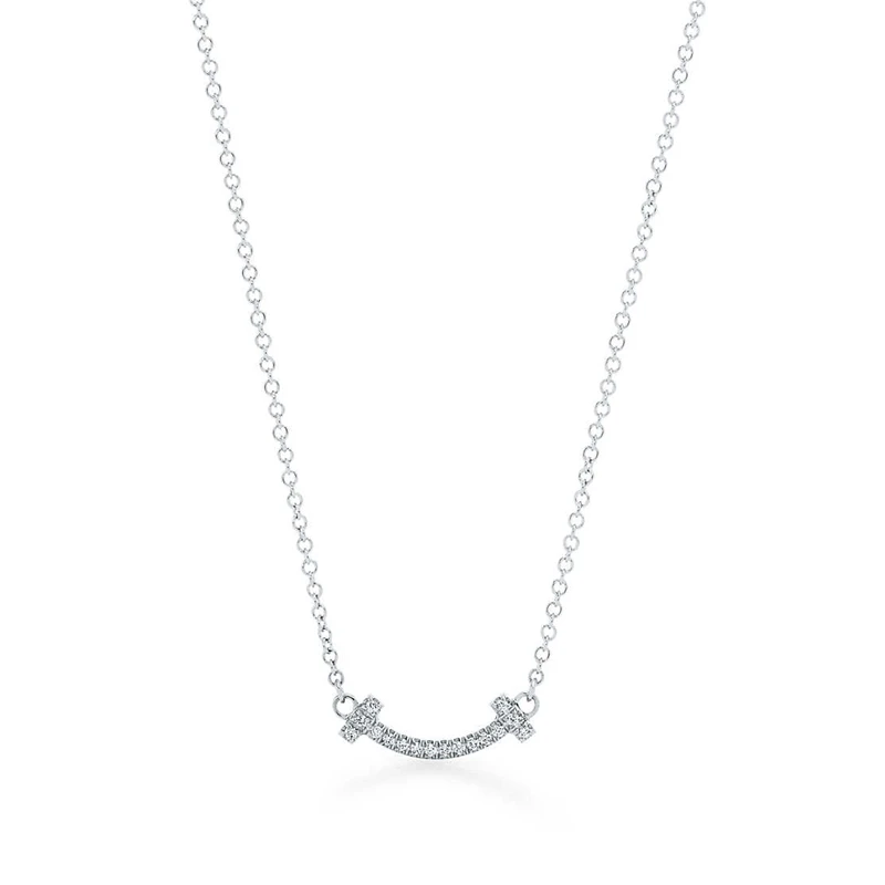 

SHINETUNG Original 100% S925 Sterling Silver Smiling Face Series Pendant Trendy Necklace Women Logo Fine Luxury High-End Jewelry