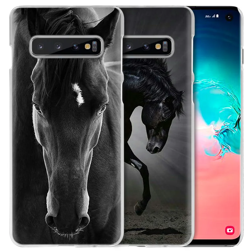 Horse чехол в виде животного для samsung Galaxy S10 5G S10e S9 S8 M30 M20 M10 J4 J6 плюс J8 Note 8 9 чистой твёрдой ПВХ чехол для телефона Fundas