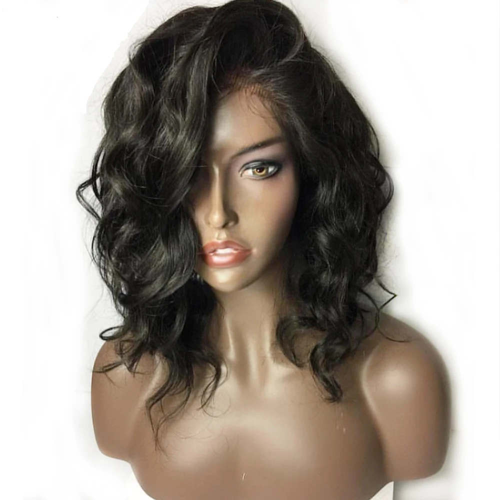 Eversilky странный прямые волосы полный кружево человеческие Искусственные парики для черный для женщин бразильский волосы remy Предварительно