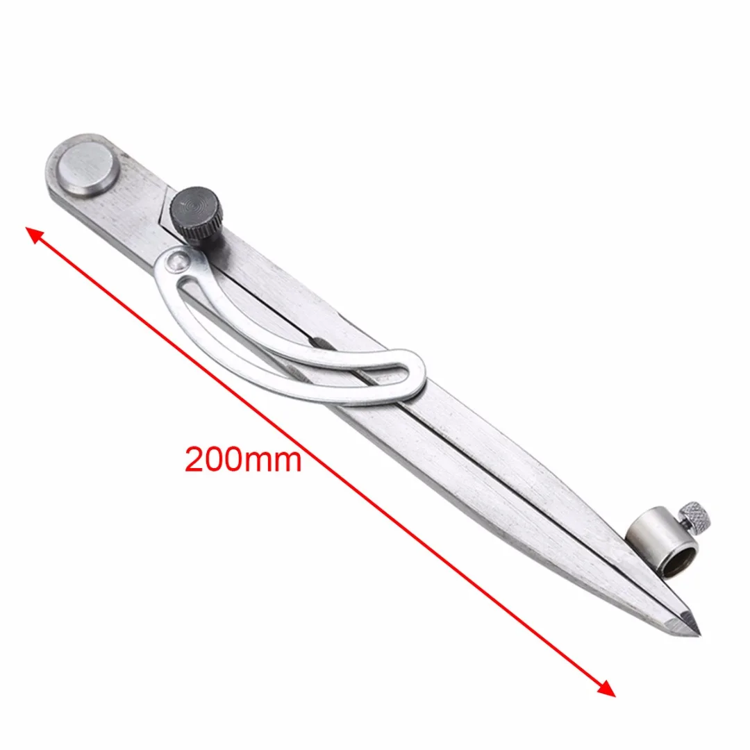 Mayitr Professional Scriber Divider Overstitch Wheel Compass Leather Stitch Hole Distance Divider Tool DIY Hinge Joint Divider