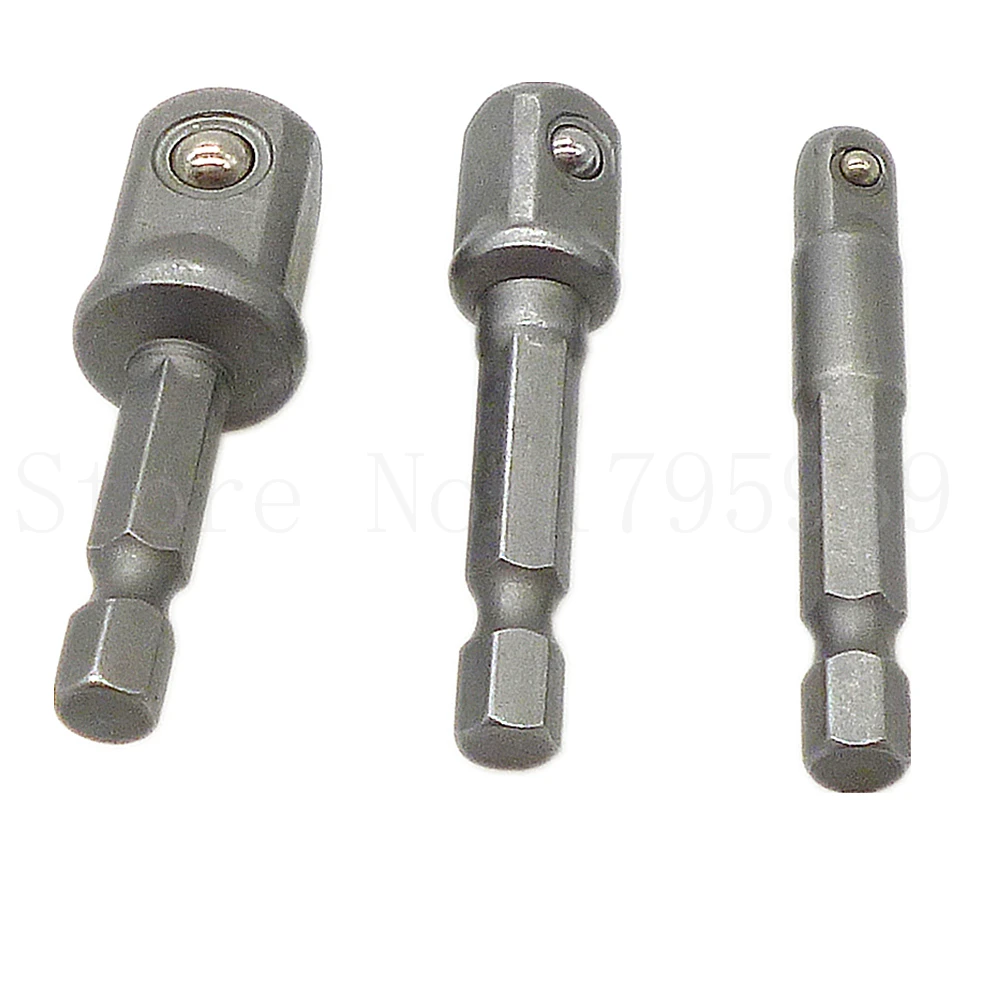 3 шт. адаптер для сверла 1/4 &quot3/8&quot 1/2 &quotЭлектрический ударный драйвер 1/4&quot