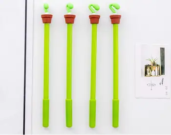 

new Bean sprouts design Gel Pen Ink Pen Gift School prize Office writing Supply kawaii student Stationery black needle pen 40pc