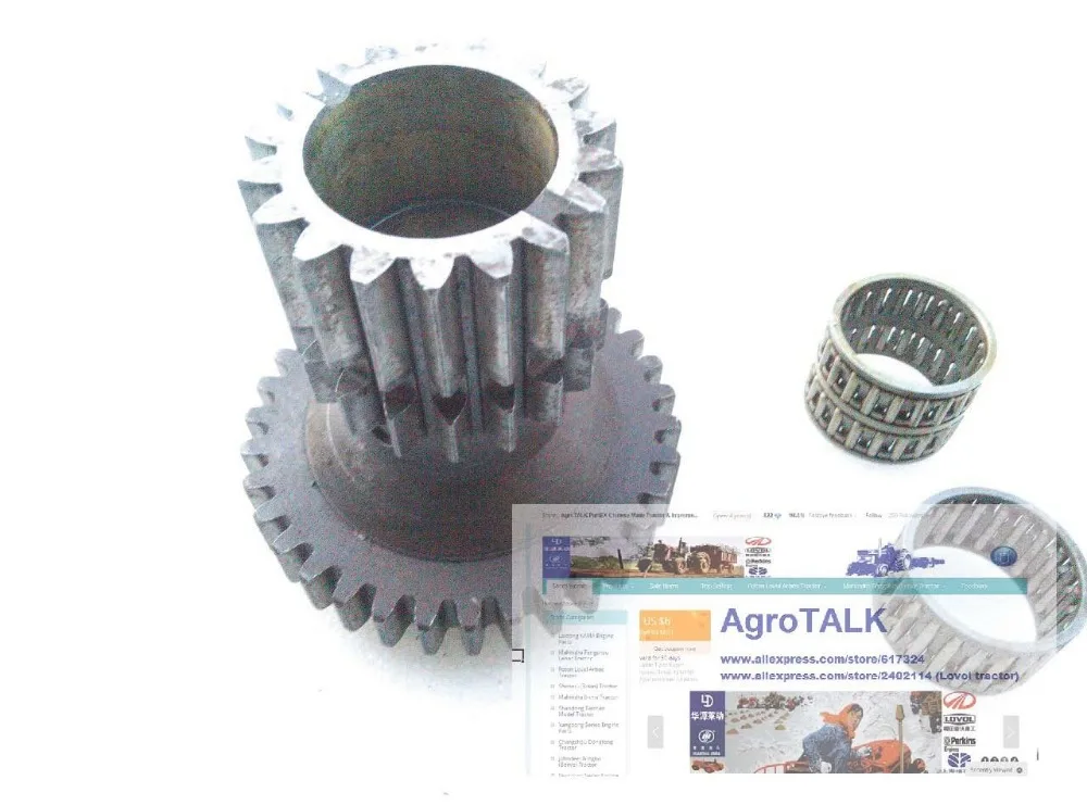 

KM454 554 tractor part, the sub shifting twin-gear with need bearing , parts number: 450.37.111