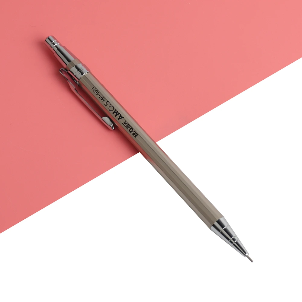 1 шт. GENKKY высококачественный металлический механический карандаш M& G 0,5-0,7 мм для профессиональной живописи и письма школьные принадлежности
