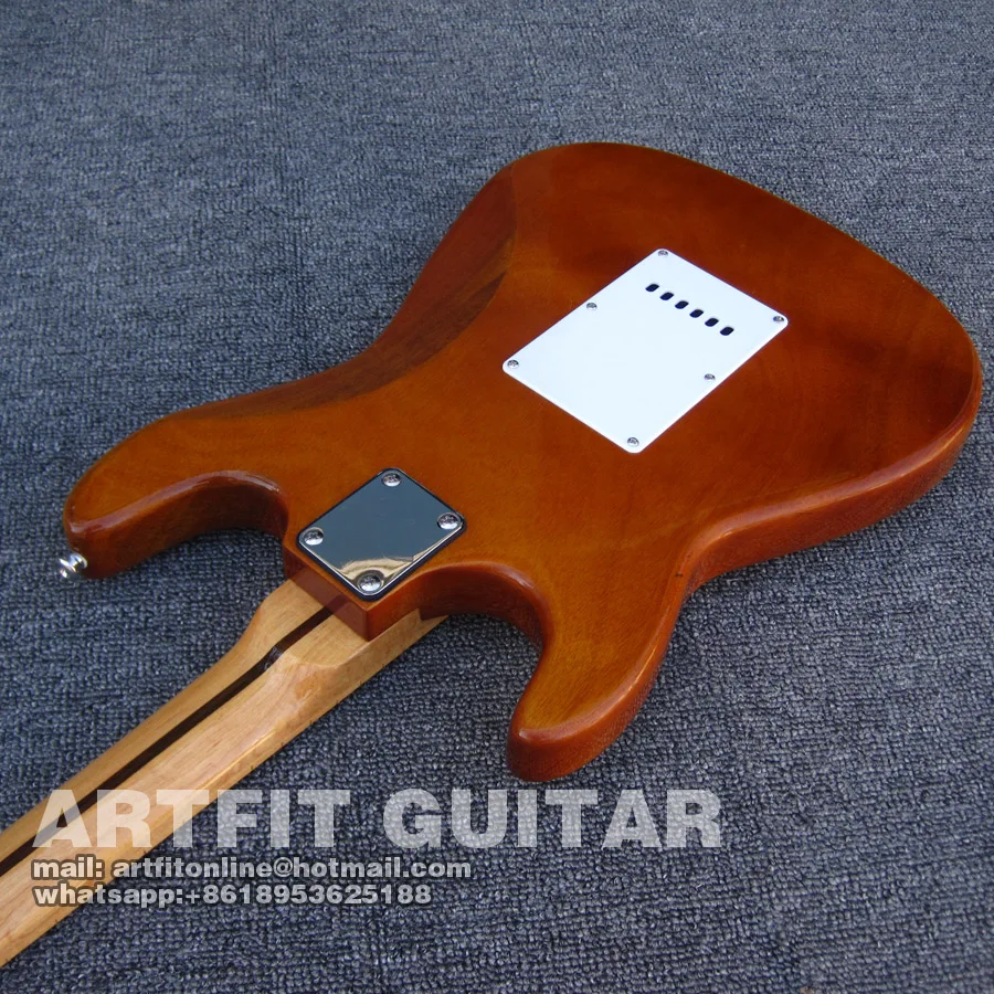 Koa Топ винтажный деревянный цвет SSS бесшумные звукосниматели Высокое качество музыкальный инструмент Электрический гитары