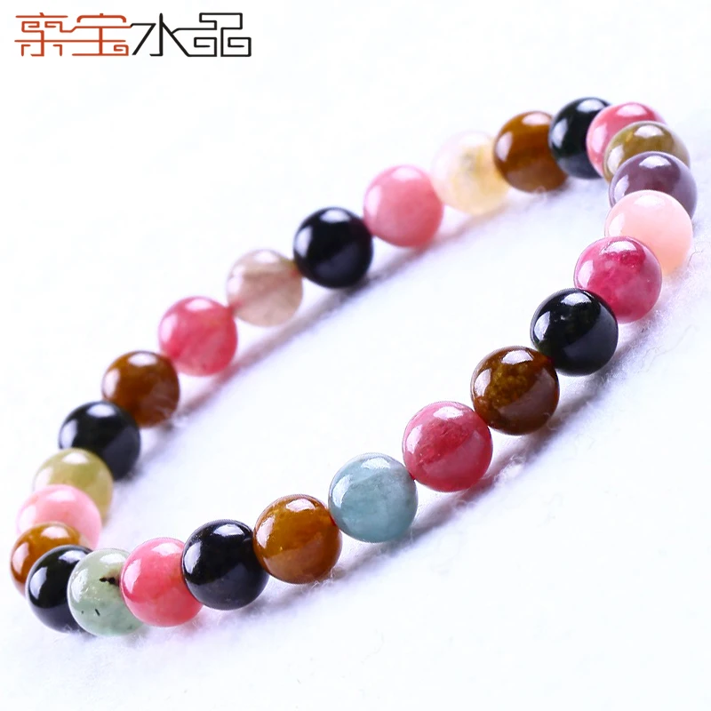 

Crystal natural tourmaline bracelet women's accessories valentine day gifts transhipment