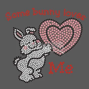 

BlingQueen 25PCS/LOT Rhinestone Transfer Bunny Design