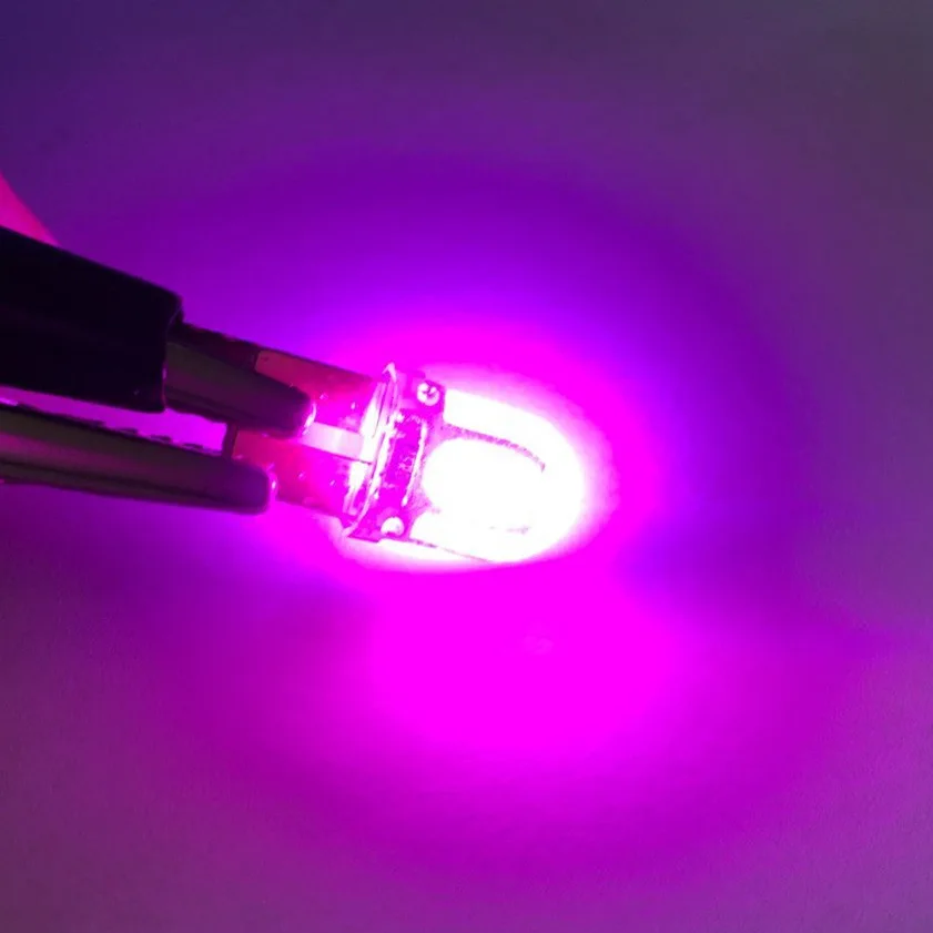 10 шт. светодиодный W5W T10 194 168 W5W COB 8SMD светодиодный светильник для парковки авто клинообразный габаритный светильник CANBUS яркая кварцевая белая лампа - Испускаемый цвет: Pink purple