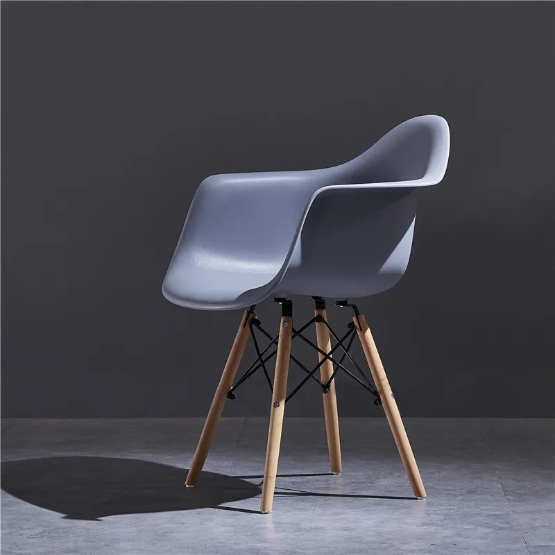 Простой современный домашний дизайнерский стул, модный подлокотник, обеденный стул, скандинавский Повседневный стул для кафе - Цвет: 5