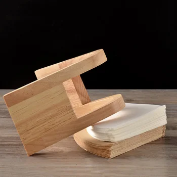 

1pc Bamboo Coffee Filter Paper Holder Filters Storage Dispenser Rack Coffee Tool BDF99