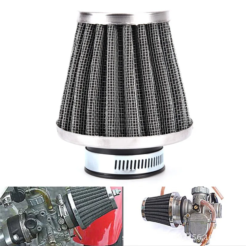 1pc Universal Tapered Chrome Pod Air Filters Moped Scooter Air Filter