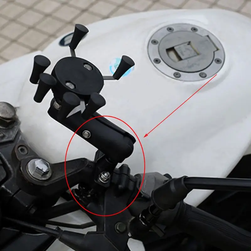 

U-Bolt Motorcycle Handlebar Bike Rail Rod Mount Base 1 Inch Ball for Gopro Camera Smartphone for Garmin Sony RAM Mount