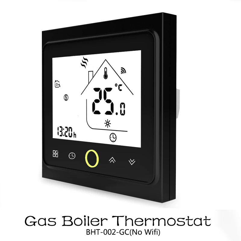WiFi умный термостат регулятор температуры для воды/электрический подогрев пола воды/газовый котел работает с Alexa Google Home - Цвет: No Wifi Thermostat