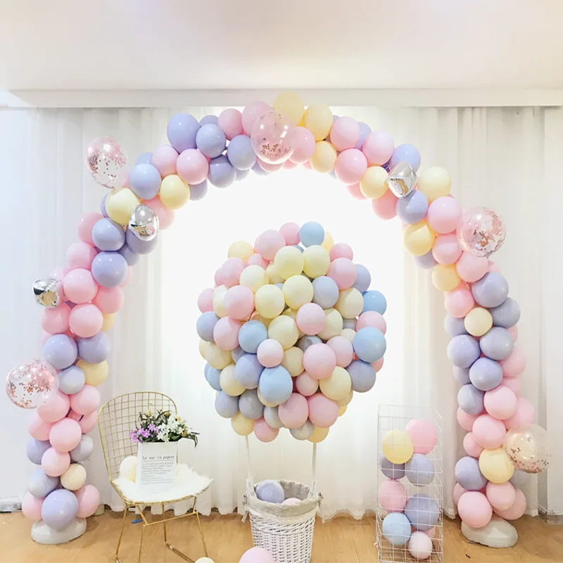 200 шт 5 дюймовые латексные шары в виде Макарон милые яркие цветные мини-воздушные шары для свадьбы, помолвки, дня рождения, фестиваля декора