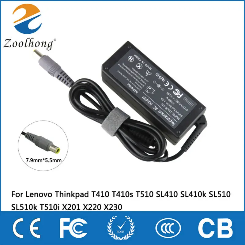 20V 3.25A 65W laptop AC power adapter charger for Lenovo Thinkpad T410