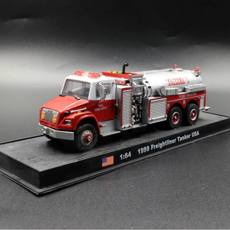 

1/64 Classic 1999 American Frelghtliner Tanker Fire Truck Toy Cars Alloy Die Cast Metal Model Car Toys Vehicle